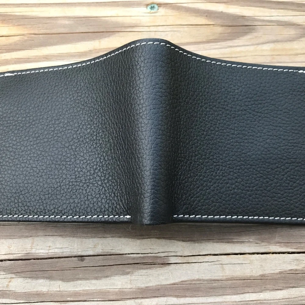 Supreme Leather Wallet Blue/Black Men Card Holder